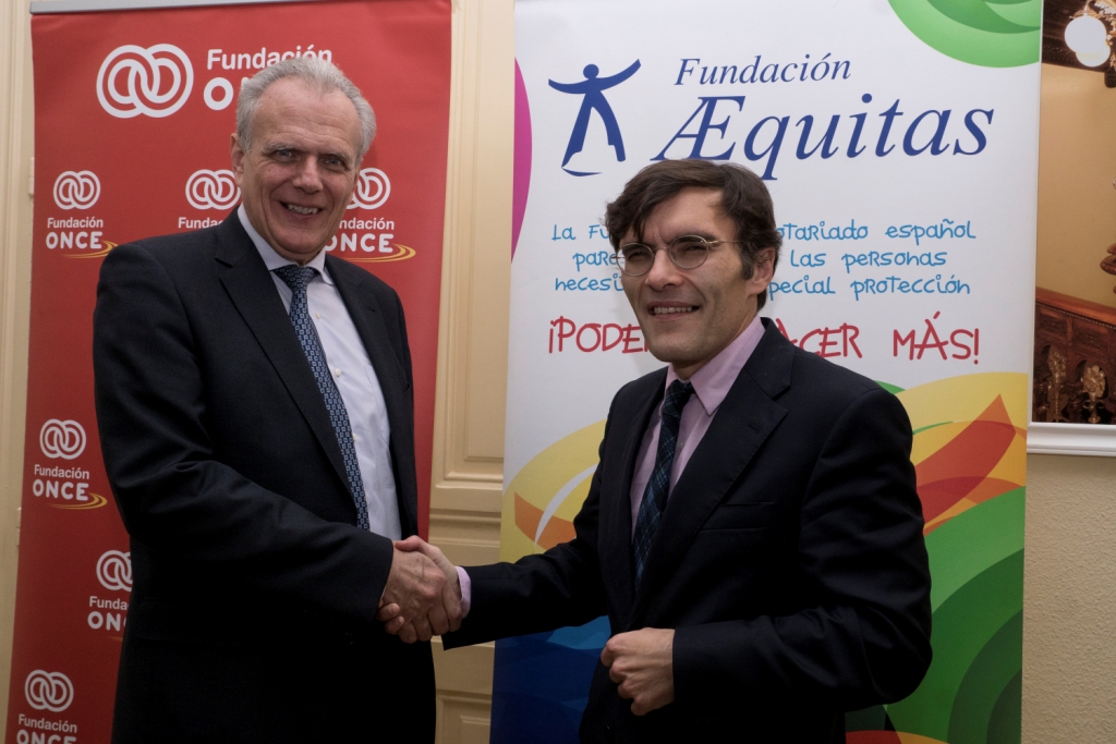 Las Fundaciones ONCE y Aequitas colaborarn para la integracin de las personas con discapacidad en Amrica Latina.
